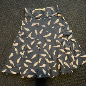 Effie’s Heart Feather Print Skirt